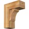 Ekena Millwork Imperial Block Rough Sawn Bracket w/ Offset Brace, Western Red Cedar, 8"W x 18"D x 22"H BKT0806X18X22IMP05RWR - alternate 1